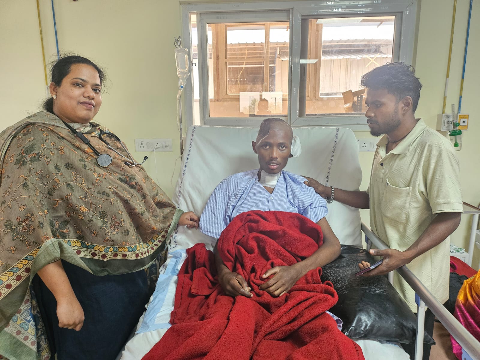 गंभीर सड़क हादसे में घायल युवक को मिला नया जीवन, एनकेएच में सफल ब्रेन सर्जरी