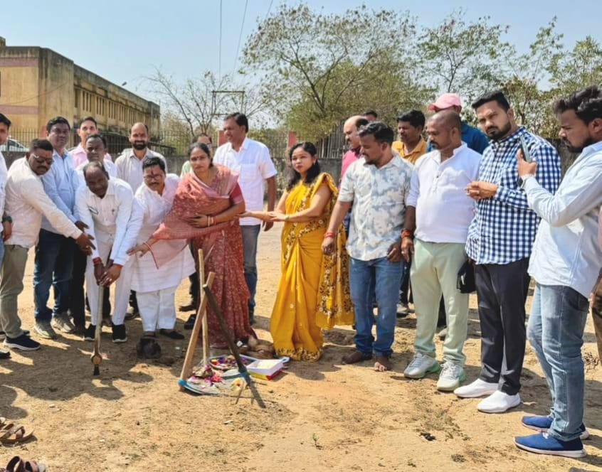 शासकीय महाविद्यालय दीपका का भूमि पूजन कार्यक्रम संपन्न