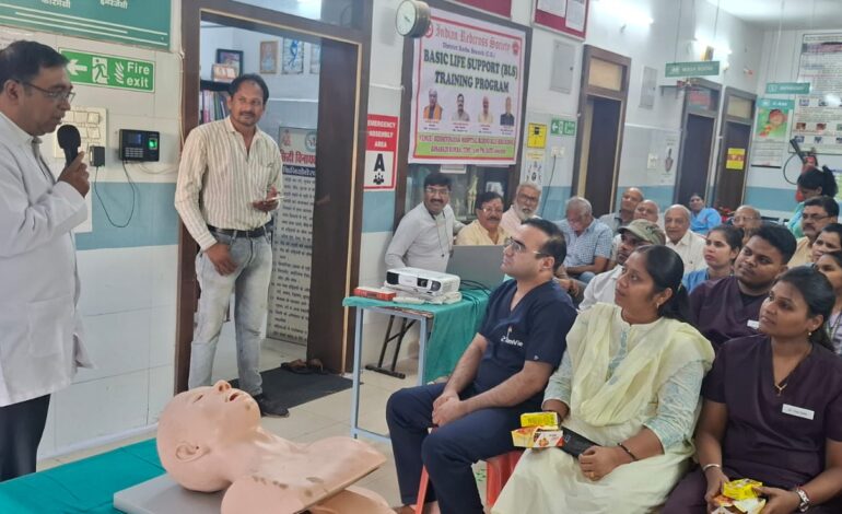 सिद्धिविनायक अस्पताल में बेसिक लाइफ सपोर्ट प्रशिक्षण कार्यक्रम का सफल आयोजन
