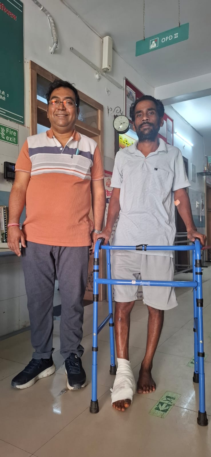 सिद्धि विनायक हॉस्पिटल में कुचले हुए पैर को बचाने में मिली सफलता
